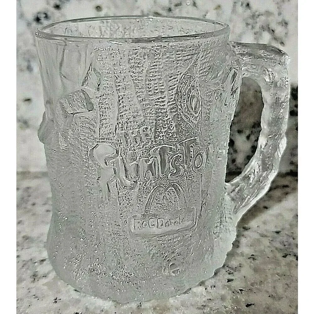 McDonald's The Flintstones RocDonald's 1993 Vintage Treemendous Mug Glass France